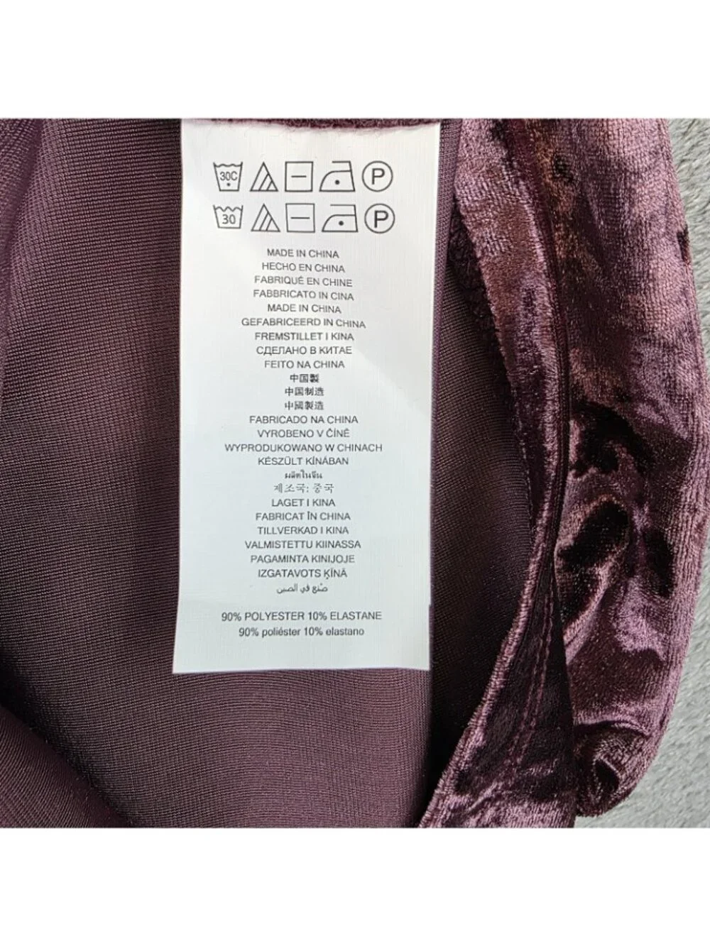 Michael Kors Dress Womens XS Purple Velvet Long Sleeve Bodycon Midi Party